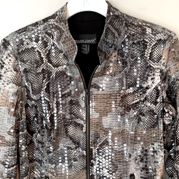 Vintage Frank Lyman size 8 animal print jacket - Picture 4 of 16